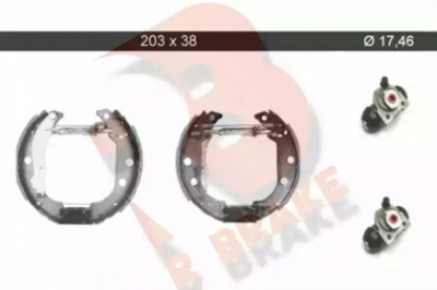 R BRAKE 79rbkt0050 -  Комплект тормозных колодок